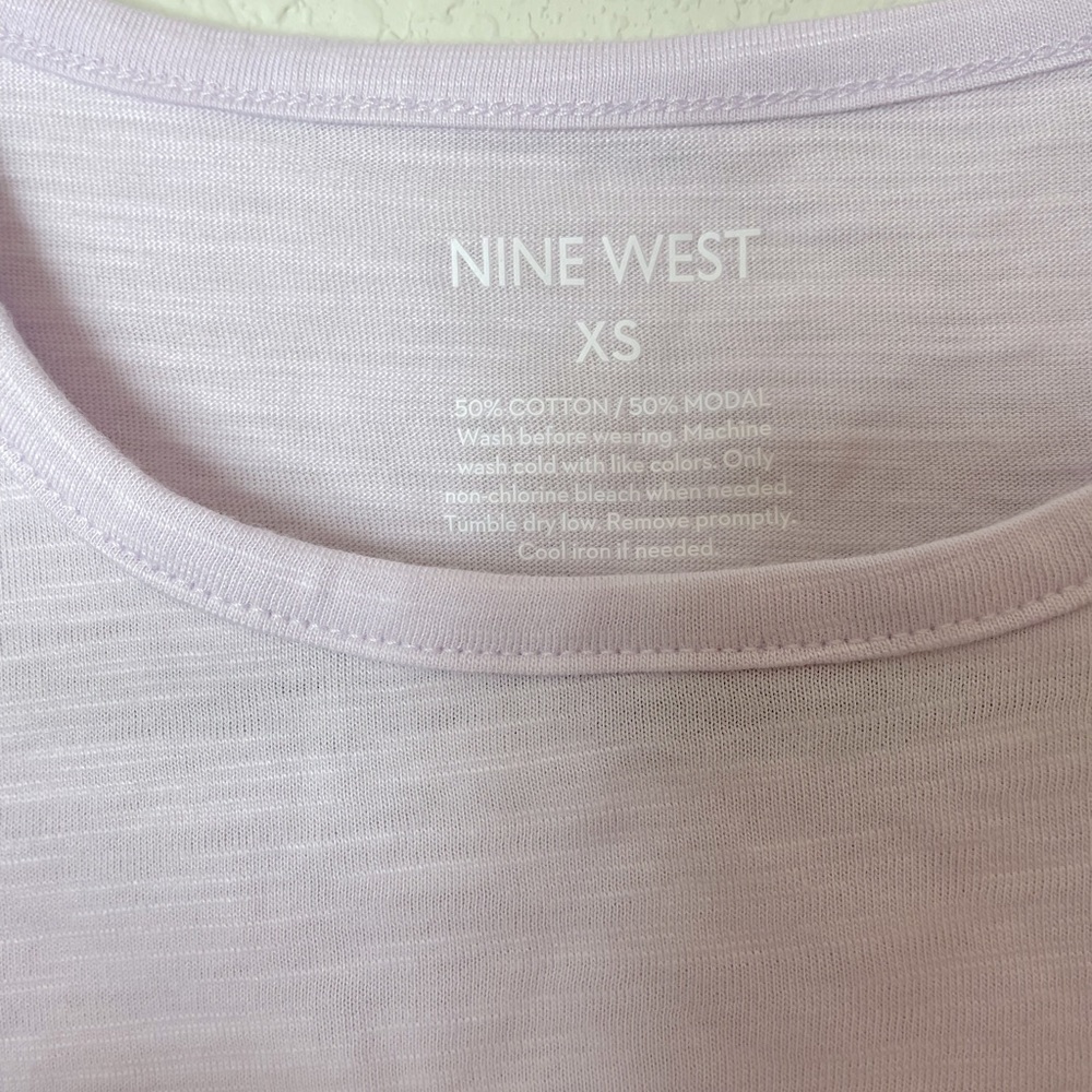 NWT Nine West Side Ruched Tank - Picture 3 of 5